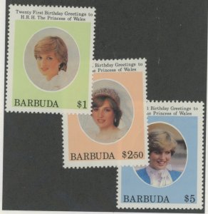 Barbuda #540-542 Mint (NH) Single (Complete Set)