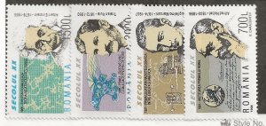 Romania Sc 4195-8 MNH Set of 1998 - Famous People