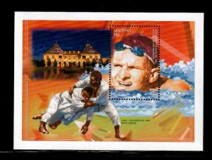 Lesotho 1996 - Sports Olympics Judo - Souvenir Stamp Sheet - Scott #1053 - MNH