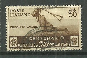 1934 Italy  335  30c Military Courage used