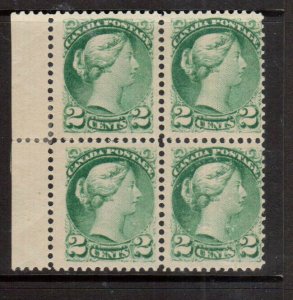 Canada #36 (SG #82) Mint Fine - Very Fine Margin Block Grass Green Shade