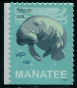 5851 US (68c) Save Manatees SA, MNH bklt sgl