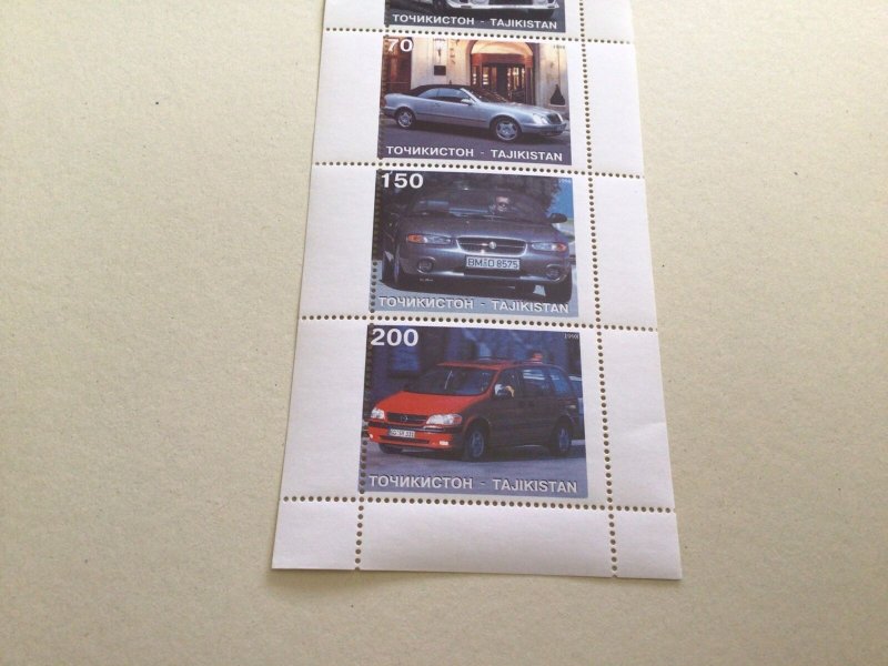 Tajikistan Modern Motor Cars mint never hinged stamps sheet Ref R49005 