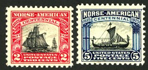 U.S. #620-621 MINT OG NH