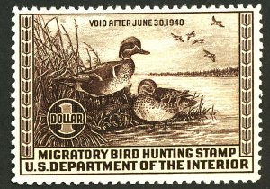 U.S. #RW6 MINT OG NH