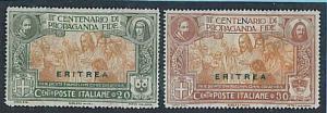 17747 - PROPAGANDA FIDE - ERITREA: VARIETY VARIETY: SAXON 61A + 62A-