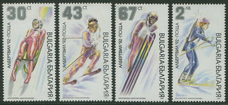 BULGARIA: WINTER OLYMPIC GAMES ALBERTVILLE 1992 - MNH SET OF FOUR (B50)