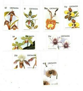 Grenada 1997 - Orchids - Flowers - Set Of 8 Stamps - MNH