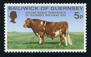 Guernsey MNH 68 Guernsey Bull 1972