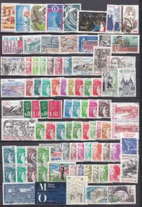 France -  1977/1987  stamp lot - (2968)