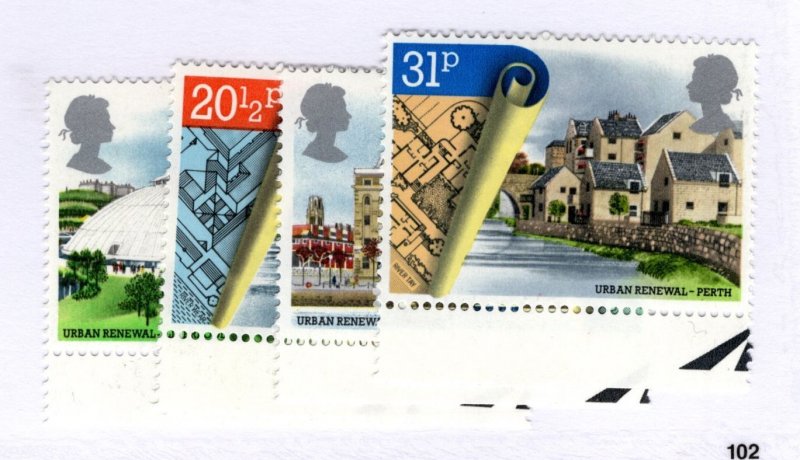 Great Britain #1049-1052 MH - Stamp - CAT VALUE $2.45