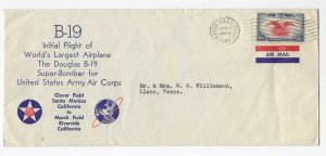 1941 US AIR CORPS CVR INITIAL FLIGHT OF B-19 CLOVER FIELD TO MARCH FIELD CALIF