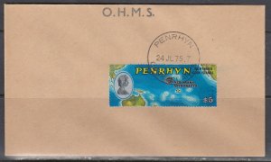 Penrhyn Scott 72 FDC - Apollo Capsule Splashdown