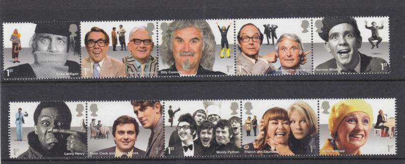 GB LOT 2015 NEW ISSUES COMEDY GREATS SET MNH PO FRESH