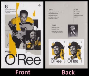 Canada 3402 Willie O'Ree P pane 2 A MNH 2023