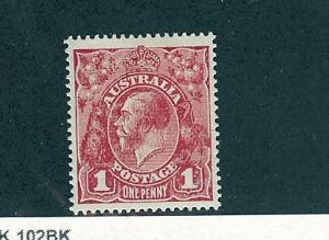 Australia, 61, King George V Single,**Hinged**