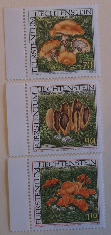 Liechtenstein 1101-3 MNH Cat $4.60 Mushroom Topical