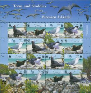 Pitcairn Islands 2007 SG724-727 Terns and Noddies sheetlet MNH