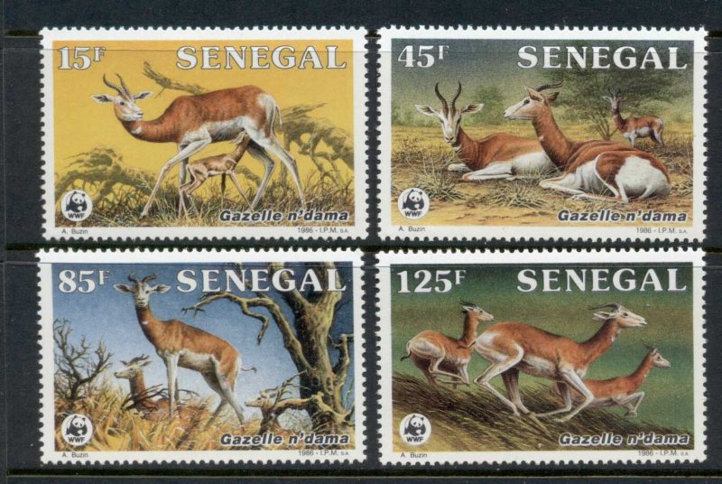 Senegal 1986 WWF Ndama gazelles MUH