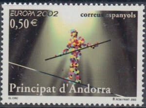 ANDORRA SPANISH ADMIN Sc# 281 CPL MNH 2002 EUROPA