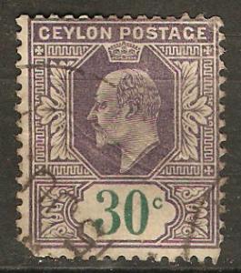 Ceylon 188 SG 285 Used VF 1910 SCV $3.50