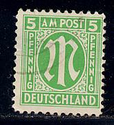 Germany AM Post Scott # 3N4a, used