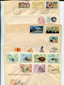 Cuba 6 unaddressed FDC - Lakeshore Philatelics