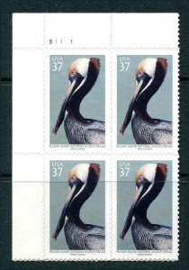 3774 Pelican Island Plate Block Upper Left Position