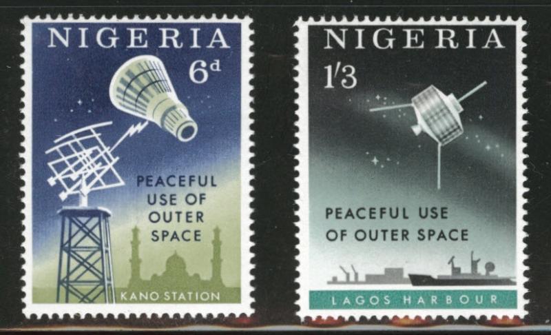 Nigeria Scott 143-4 MNH** 1963 space set