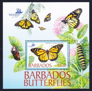 Barbados Butterflies MS 2005 MNH SC#1077 SG#MS1265