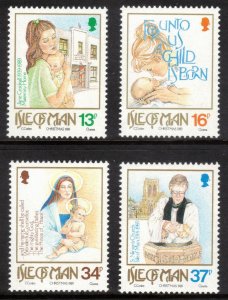 ISLE OF MAN 1989 Christmas; Scott 408-11, SG 429-32; MNH