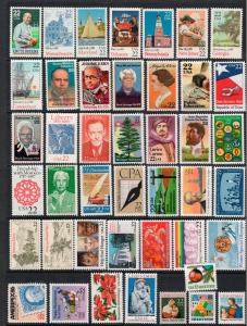 US Various 22c stamps, all MNH Face Value $9.46