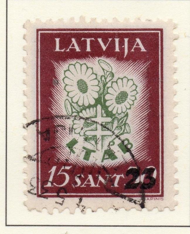 Latvia 1931 Early Issue Fine Used 25s. Surcharged 232904