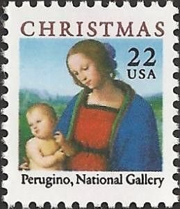 U.S.#2244 Madonna & Child (1986) 22c Single, MNH.