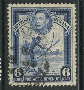 British Guiana - Scott 233 - KGVI- Definitive -1938 - FU - Single 6c Stamp