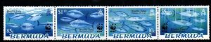 BERMUDA SG938a 2004 BLUEFIN TUNA STRIP  MNH