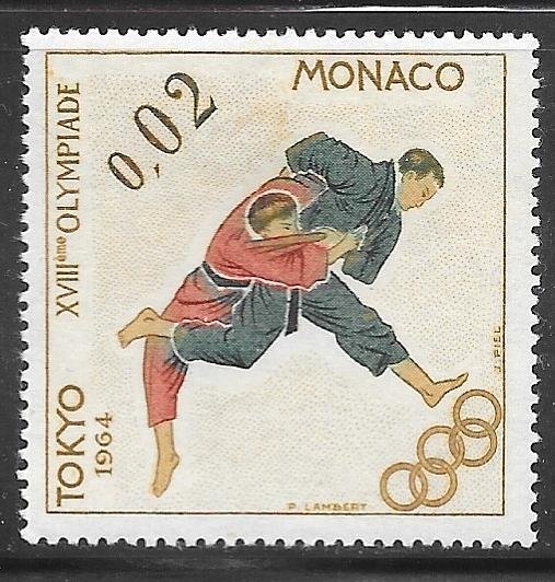 Monaco 593: 2c Judo, MH, VF