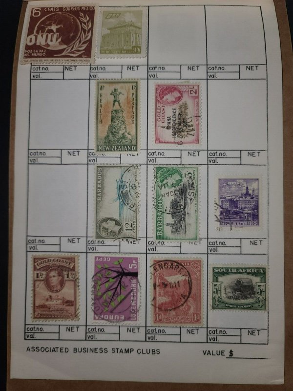 Dealer Stamp Approval Book Mixed Countries