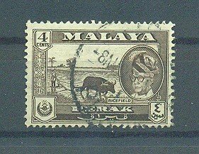 Malaya - Perak sc# 129 used cat value $.25