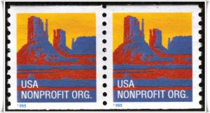 SC#2902 (5¢) Butte Coil Pair (1995) MNH