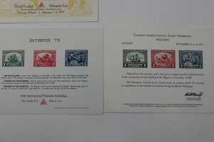 ASDA LISDA INPEX US CANADA INTERPEX Philatelic Expo club Souvenir card 1975 75