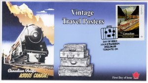 CA22-014, 2022, Vintage Travel Posters, First Day of Issue, Pictorial Postmark,