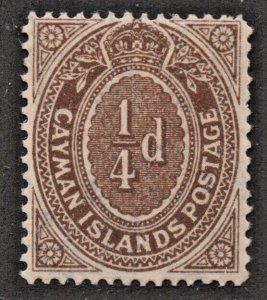 Cayman Islands (1908) - Scott # 31,   MH