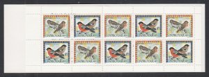 Faroe Islands 314a Birds Booklet MNH VF