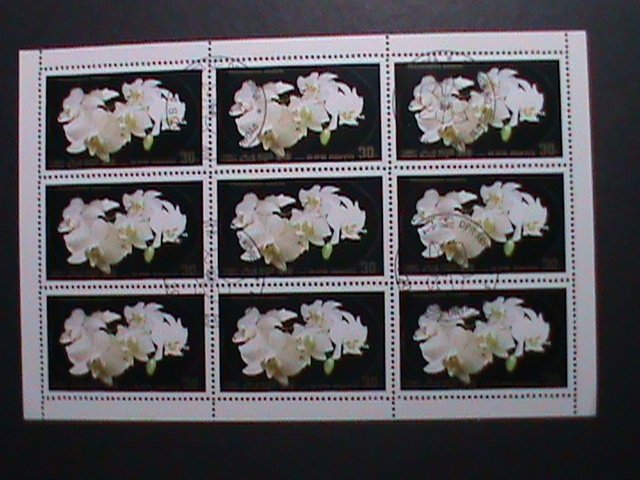 ​KOREA-1984-SC#2391  PHALAENOPSIS AMABILIS FLOWERS CTO FULL SHEET VERY FINE