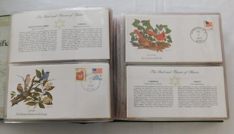 1978 National Audubon Society Fleetwood Event Covers 50 State Birds & Flowers