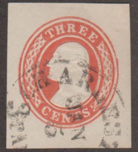 U.S. Scott #U9 Washington - Embossed Stamped Envelope - Used Single