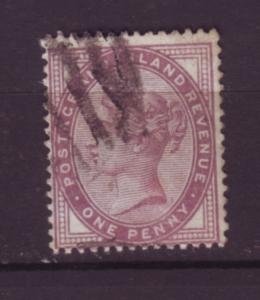 J19764 Jlstamps 1881 great britain used #89 queen 16 dots