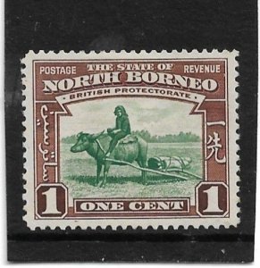 NORTH BORNEO 1939 1c SG 303 MINT HINGED Cat £5