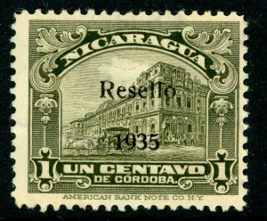 Nicaragua 1935 Cathedral OP Scott #716 VFU F705 ⭐⭐⭐⭐⭐⭐   